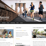 Webdesign Template Masonic