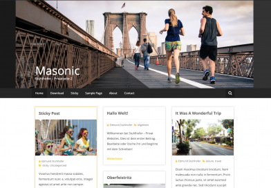 Webdesign Template Masonic